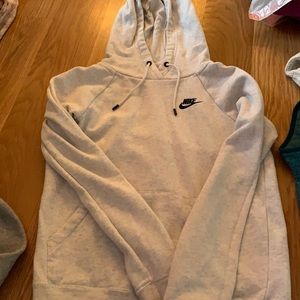 Light gray nike hoodie